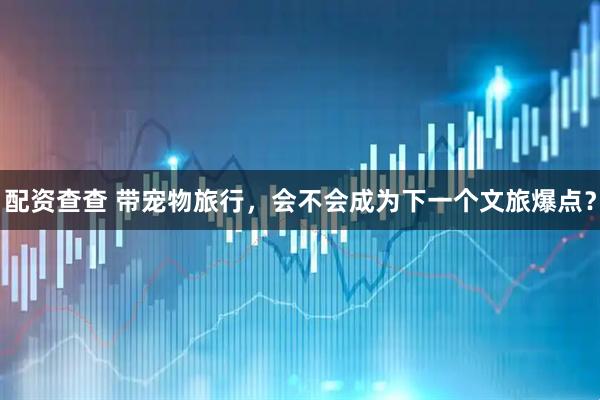 配资查查 带宠物旅行,会不会成为下一个文旅爆点?