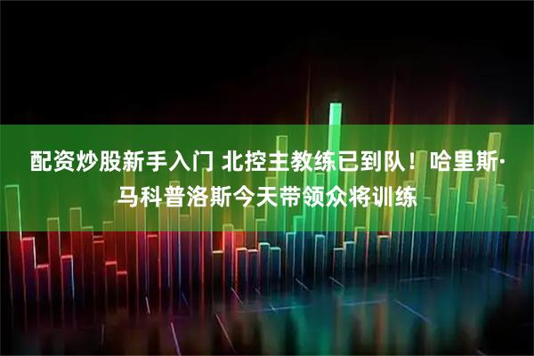 配资炒股新手入门 北控主教练已到队！哈里斯·马科普洛斯今天带领众将训练